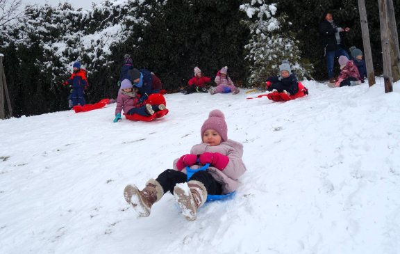 Když se za školkou rozjede zima!